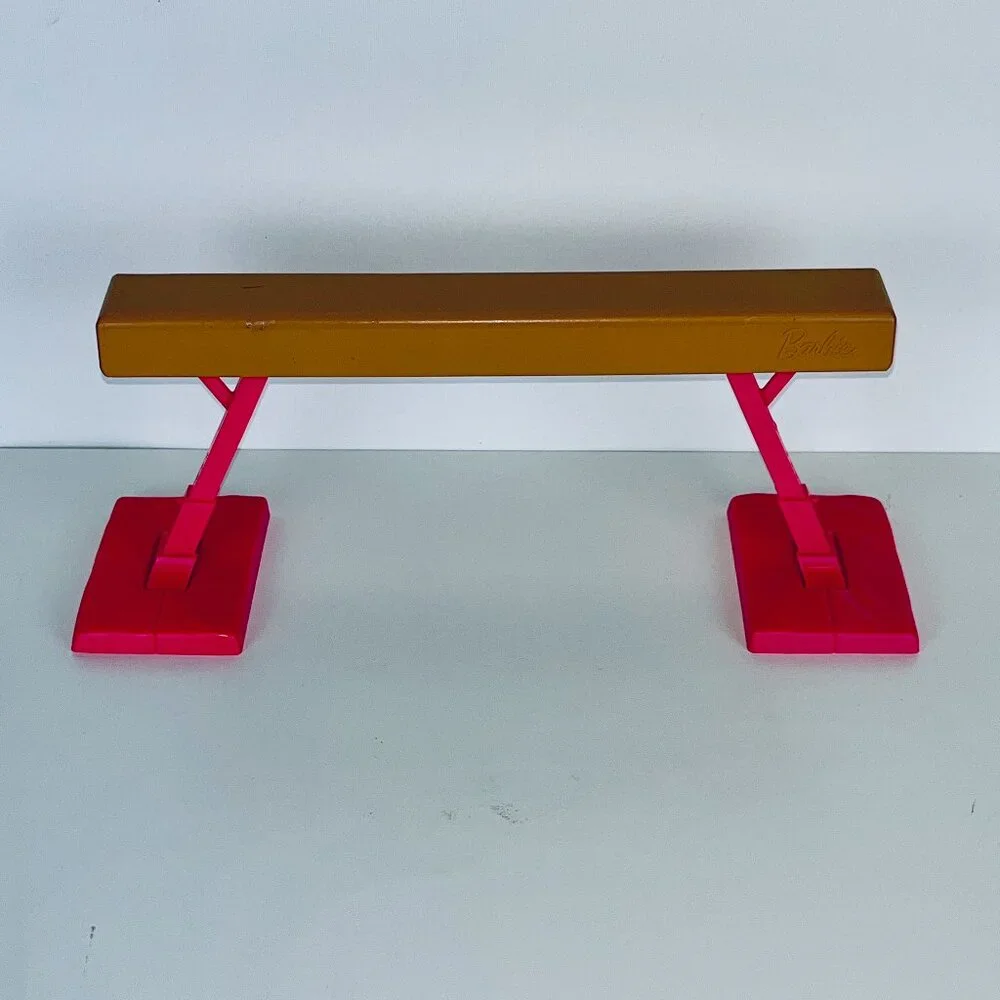 Barbie Doll Gymnast Replacement Pink Balance Beam Toy Mattel